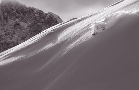 Powder Skiing...Skier Federico Tomasoni