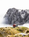 Small Mountain Shelter in Dolomites