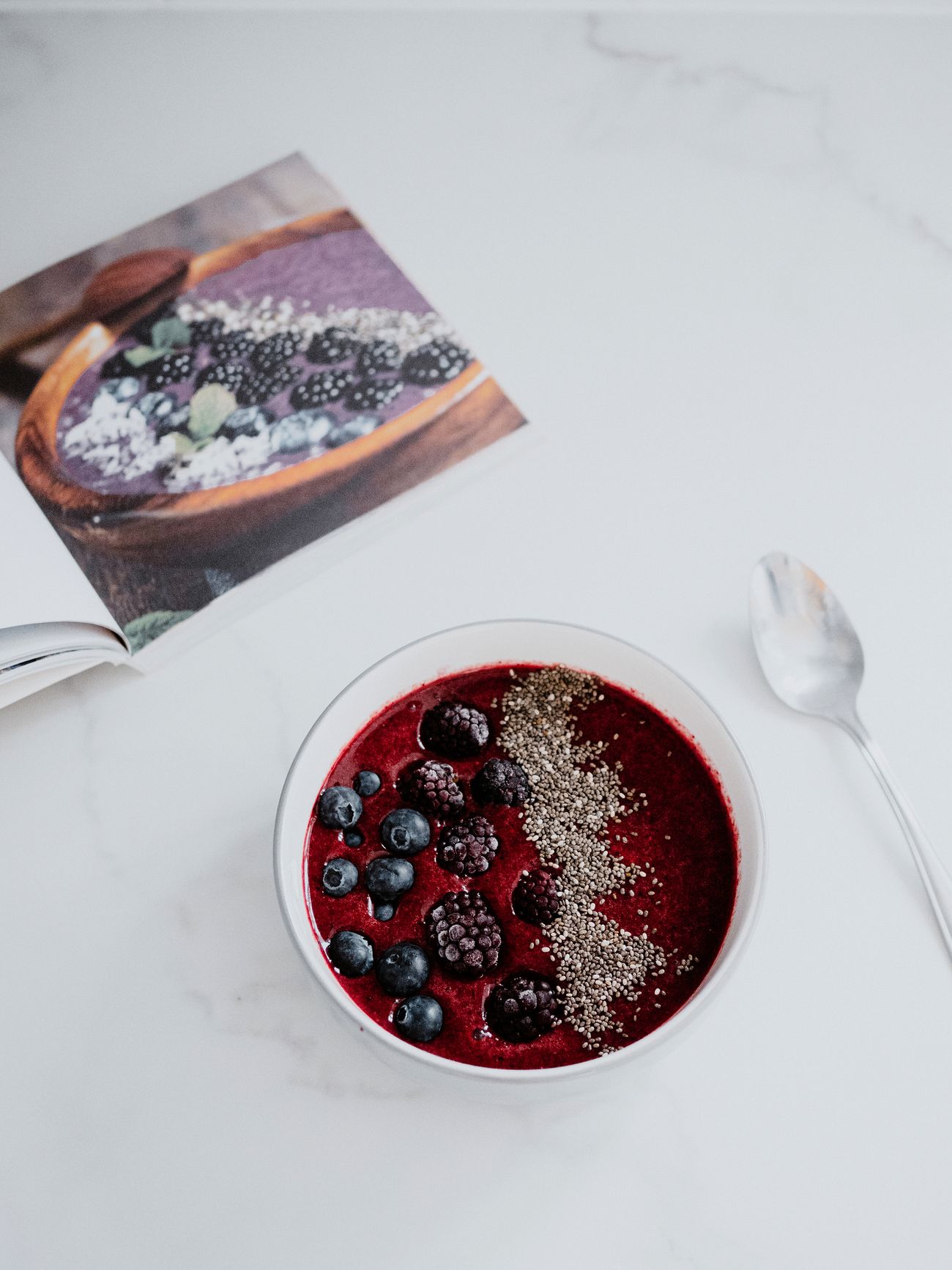 Healthy berry smoothie bowl recipe for New Wave Weight Loss