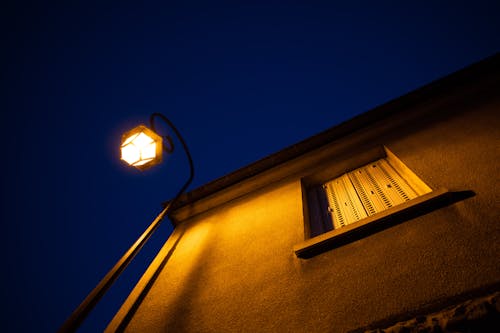 Street Lamp outside a Building