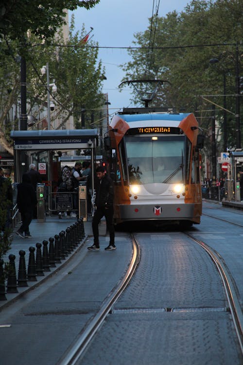 A Tram in a City