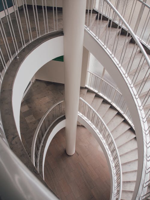 White Spiral Staircase 