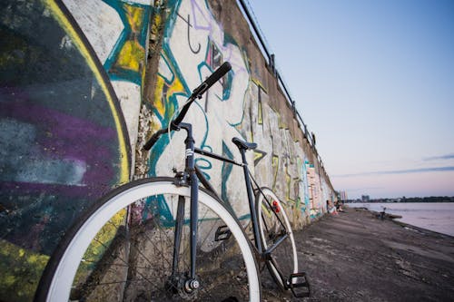 White and Black Road Bike