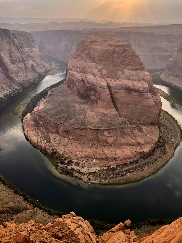 The Horseshoe Bend Or East Rim Of Grand Canyon