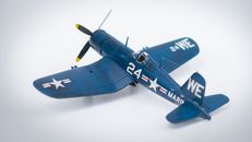 Scale model of F4U Corsair plane in 1:48