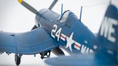 Scale model of F4U Corsair plane in 1:48