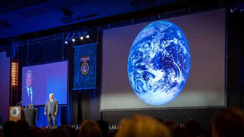 Al Gore and "Blue Marble" at the Climate Reality Project Leadership Corps Training in Berlin