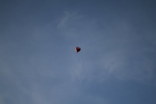 Free Flying Heart Balloon  Stock Photo