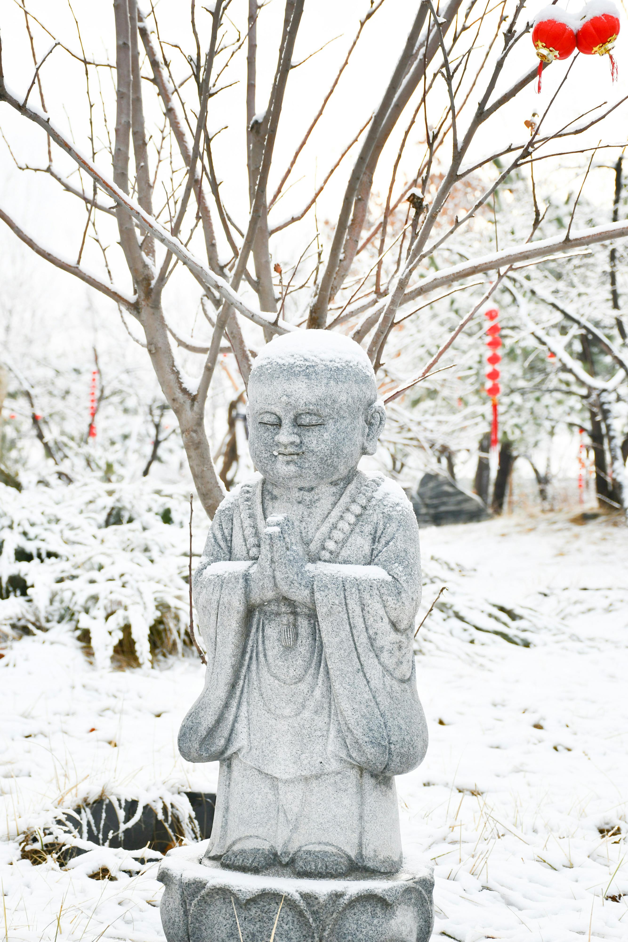 Winter statue