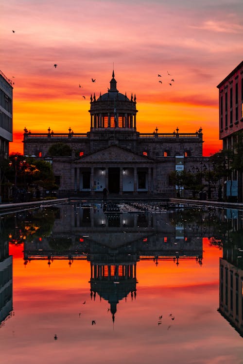Hospicio Cabanas in Guadalajara at Sunset