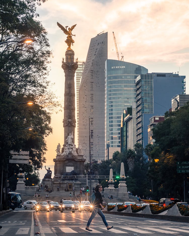 Angel Of Independence Statue In Mexico City 