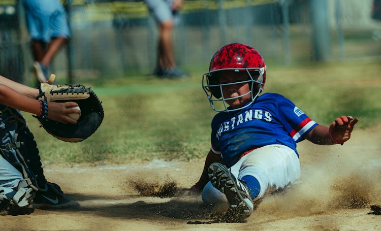 Kid Playing Baseball