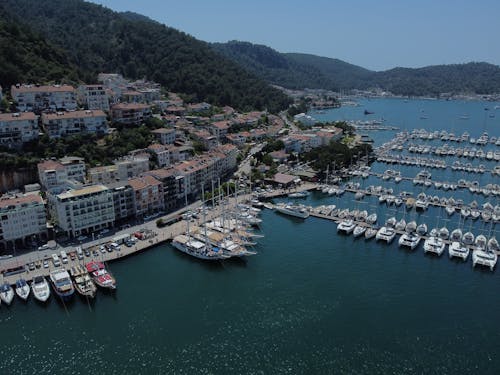 Aerial Photography of Boats on Body of Water