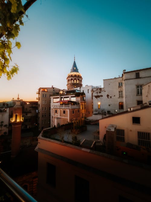 Galata Tower over Buildings in Istanbul
