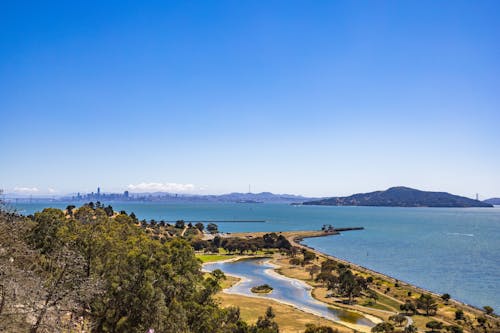 Clear Sky over Sea Shore