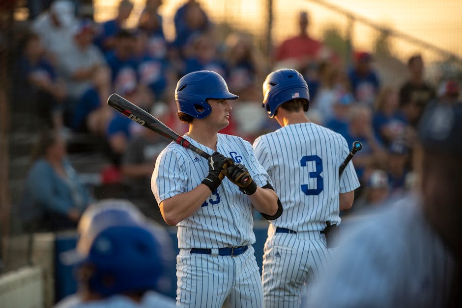 Men Playing Baseball