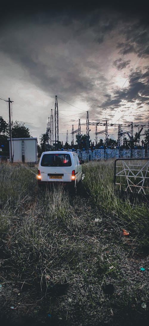 Free stock photo of car, electricity, evening