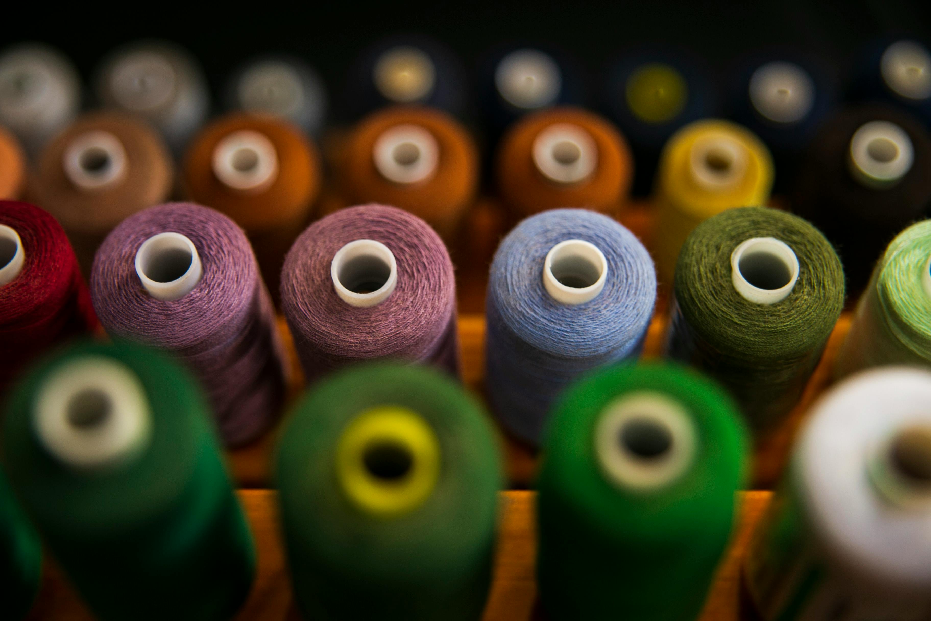 Colorful sewing threads background closeup | free image by rawpixel.com |  Sewing thread, Sewing, How to make headbands