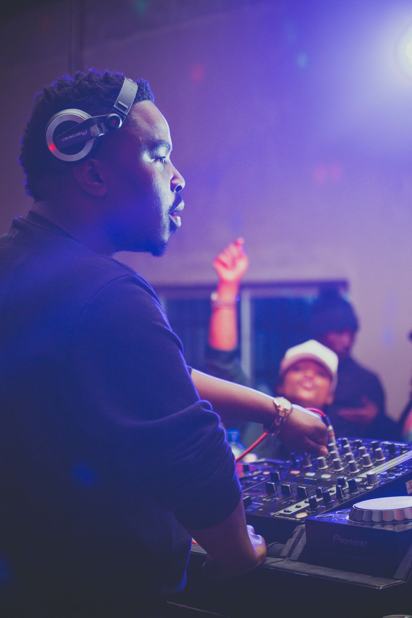 DJ performing in a nightclub