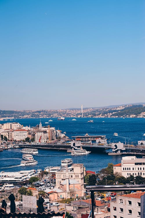 Aerial View of Sea Port