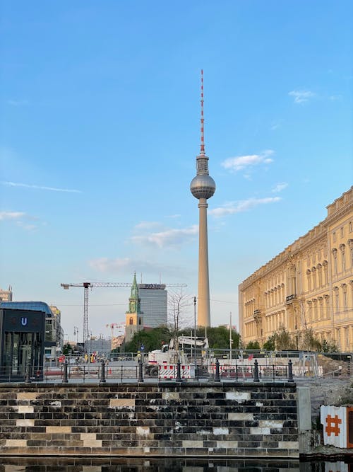 Ücretsiz Almanya, Berlin, berliner fernsehturm içeren Ücretsiz stok fotoğraf Stok Fotoğraflar