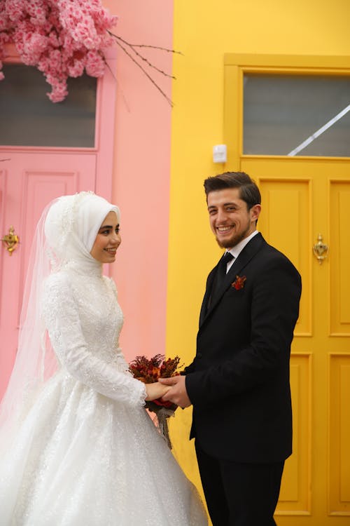 Foto stok gratis anggun, bersama, fotografi pernikahan