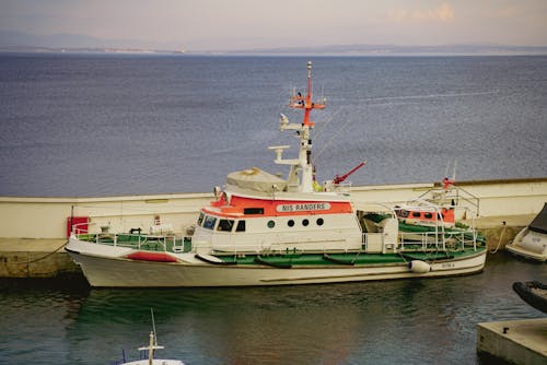 A Boat in a Harbor