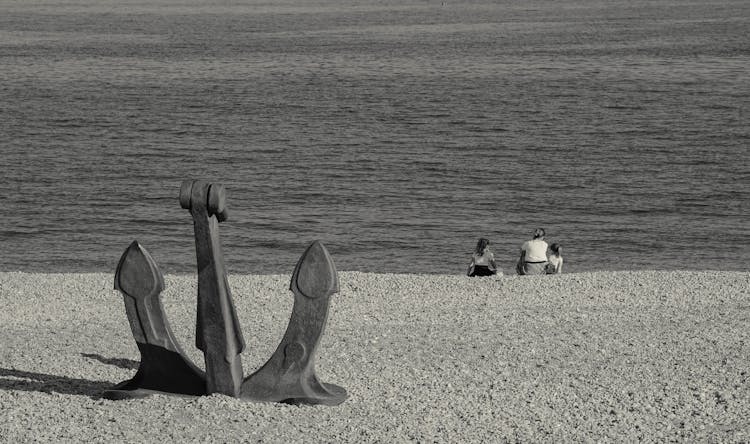 Anchor At The Beach Shore