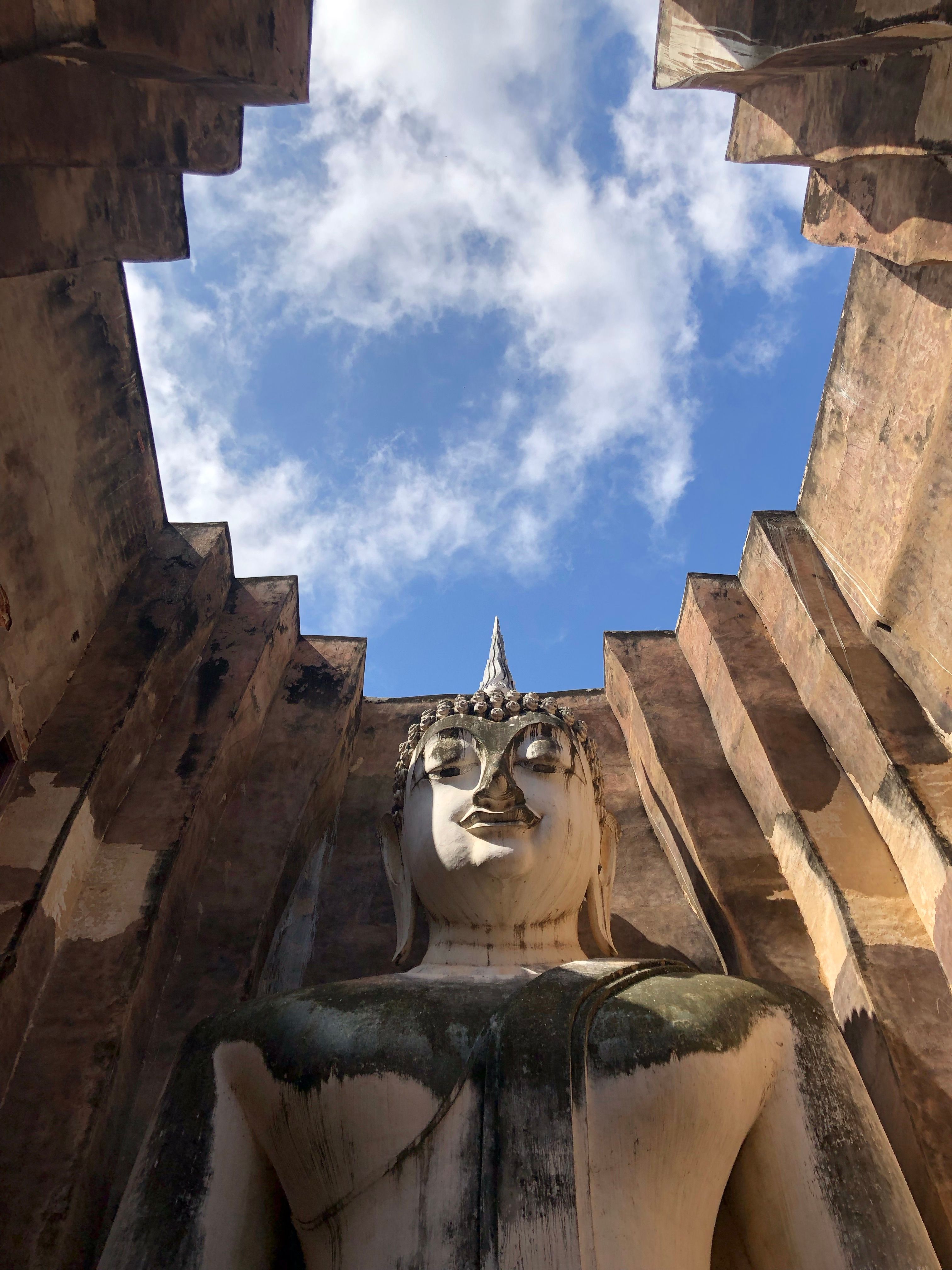 Concrete Buddha Under Blue Sky · Free Stock Photo