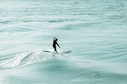 Immagine gratuita di acqua, colpo pieno, fare surf