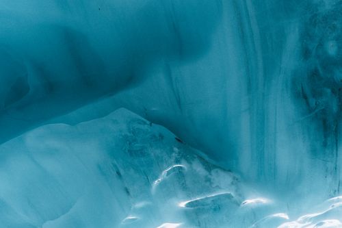 Free Explore the breathtaking beauty of ice formations in an enchanting glacier cave in Whistler, BC, Canada. Stock Photo