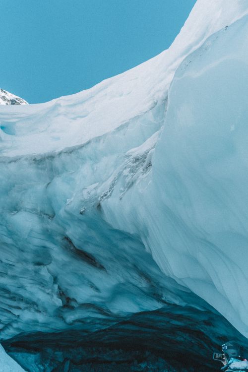 Free Explore the captivating beauty of an ice cave formation at a glacier in Whistler, BC. Stock Photo