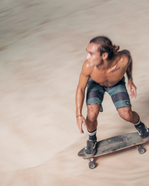 Free stock photo of motion blur, skate, skateboard