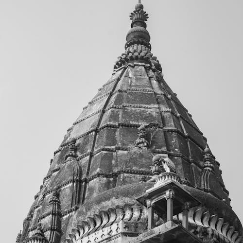 Close-up of a Dome of Cenotaphs of Orchha, India 