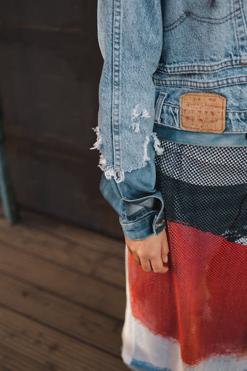 Fotobanka s bezplatnými fotkami na tému denim, džínsové oblečenie, jean bunda