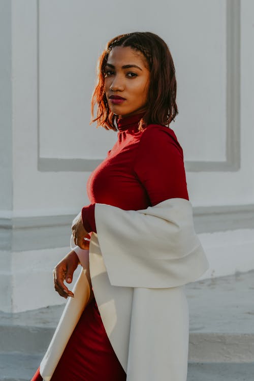 Woman in Red Dress