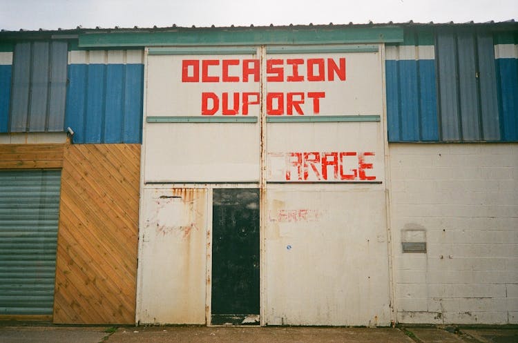 Facade Of An Abandoned Garage 