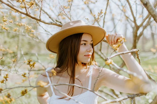 Portrait of a Woman Wearing a Hat 