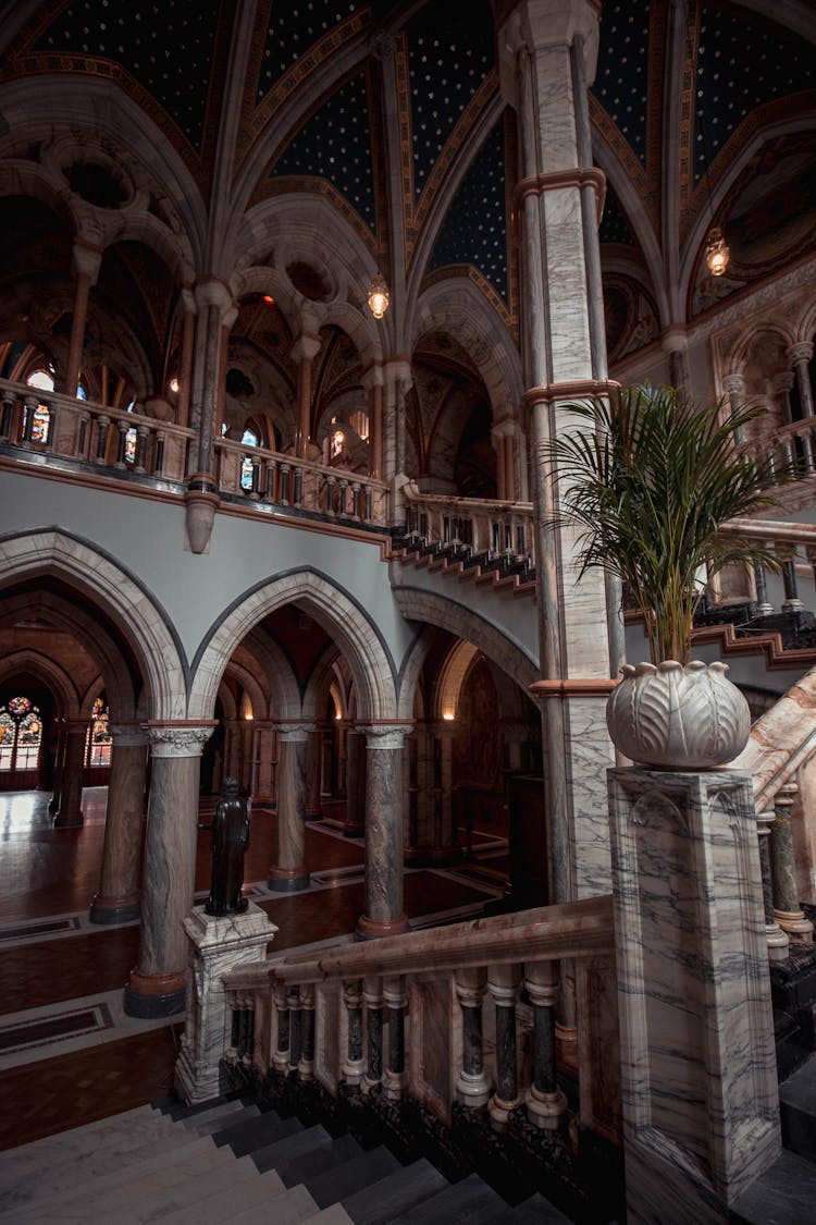 The Interior Of The Mount Stuart Mansion In Scotland