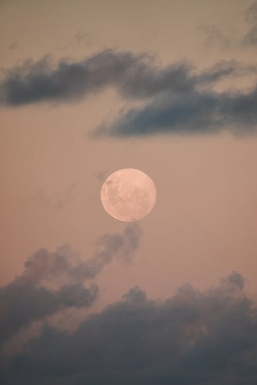 垂直拍攝, 天空, 月亮攝影 的 免費圖庫相片