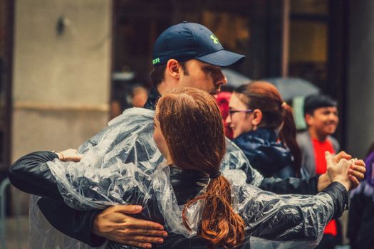 Dancing on the street