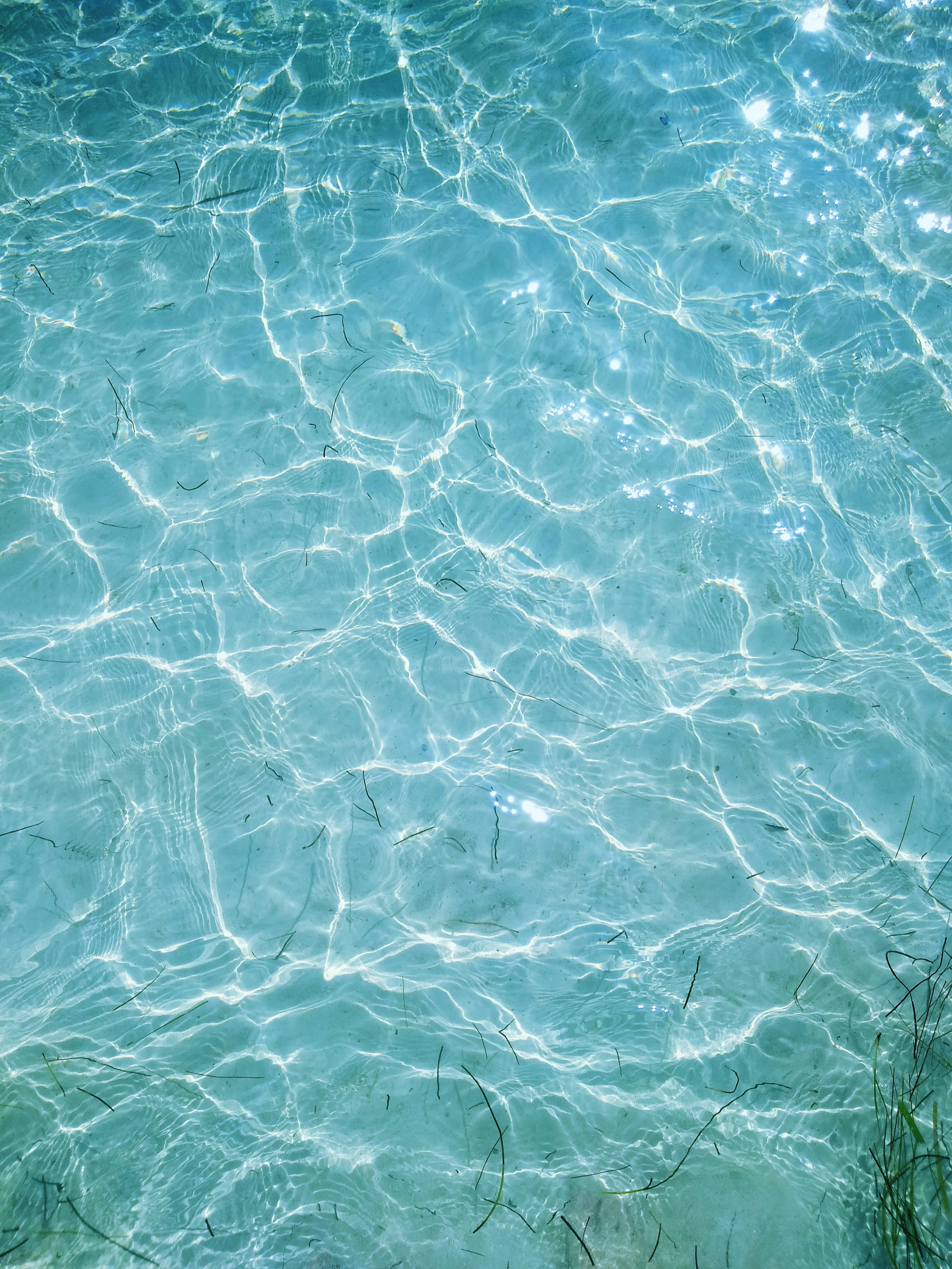 Blue Water Foam · Free Stock Photo