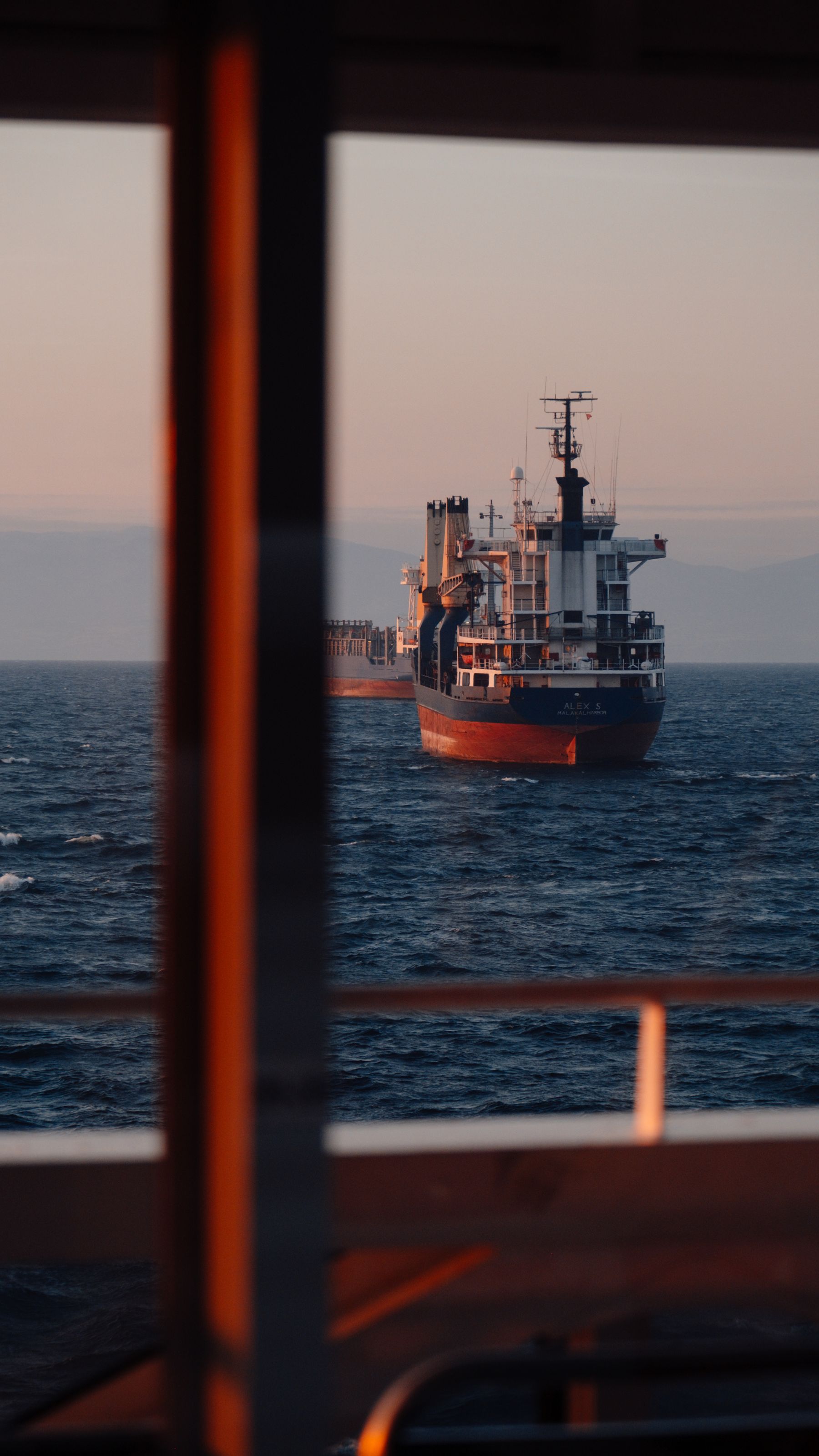 Oil tanker transporting petroleum products through international waters