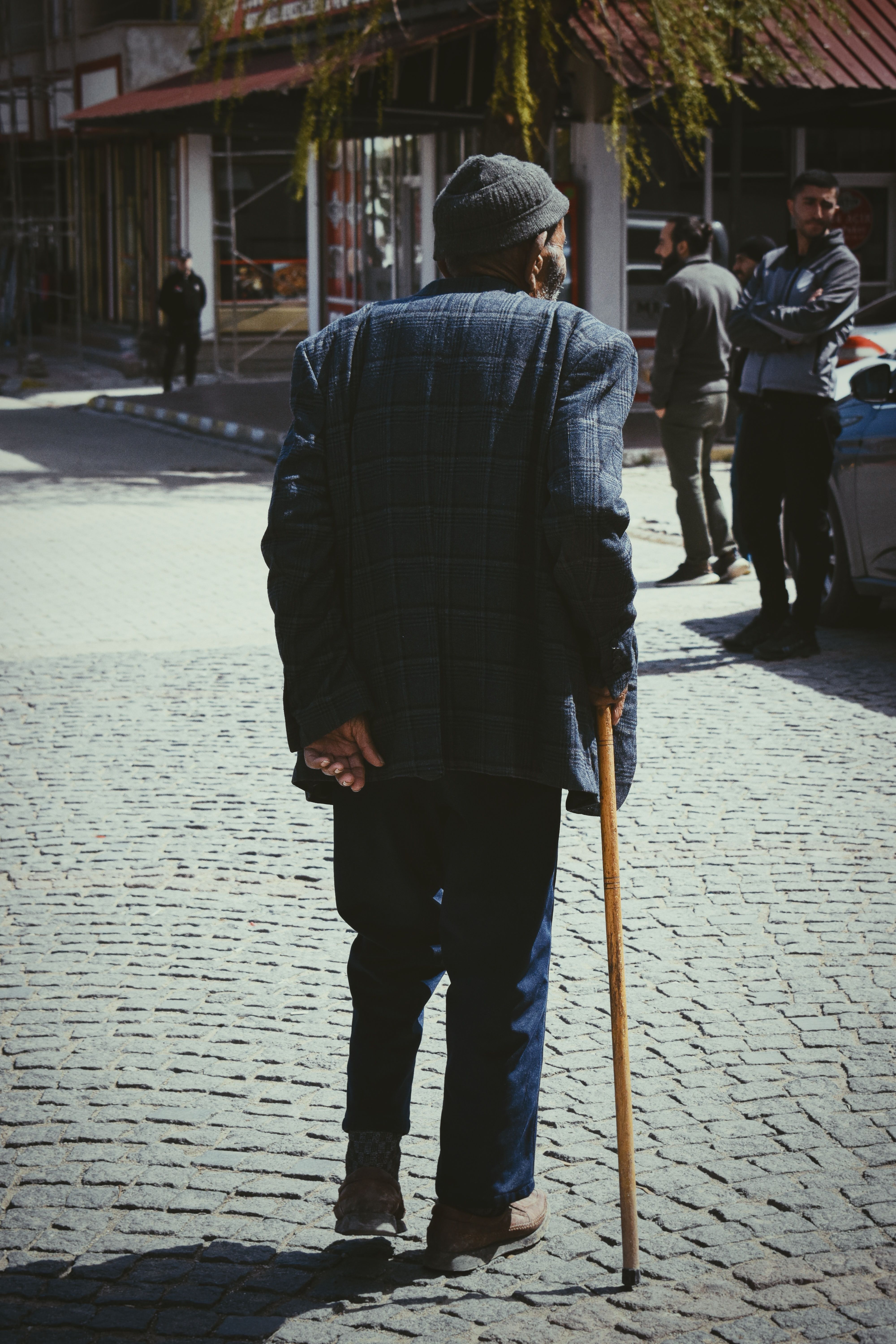Elderly Man with Cane · Free Stock Photo