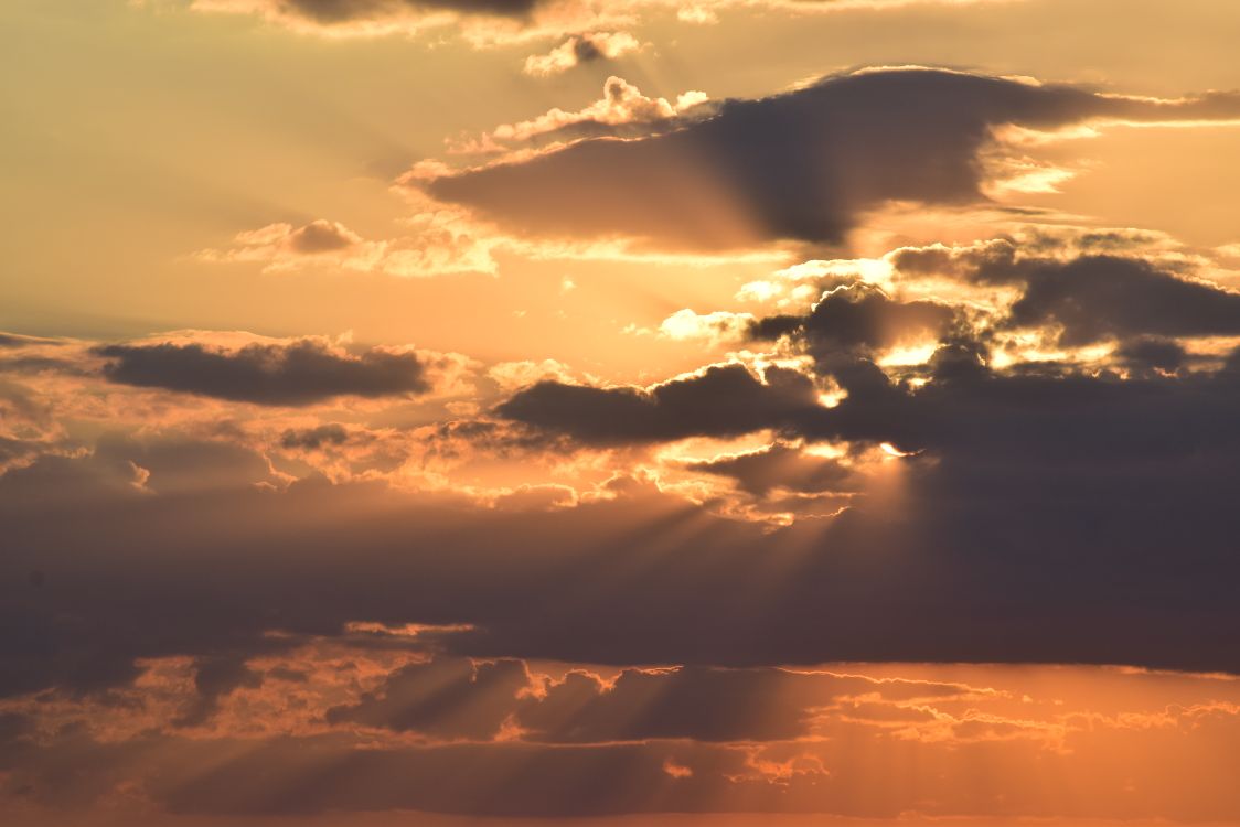 Grey Sunset Gray Clouds During Sunset · Free Stock Photo