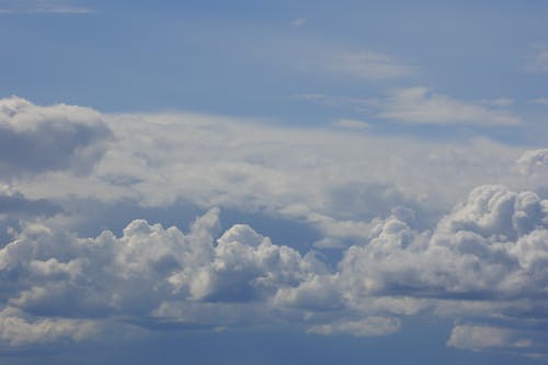 คลังภาพถ่ายฟรี ของ skyscape, คิวมูลัส, ท้องฟ้าสีคราม