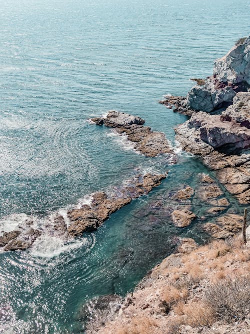 Kostenloses Stock Foto zu erodiert, felsen, hohe winkelansicht