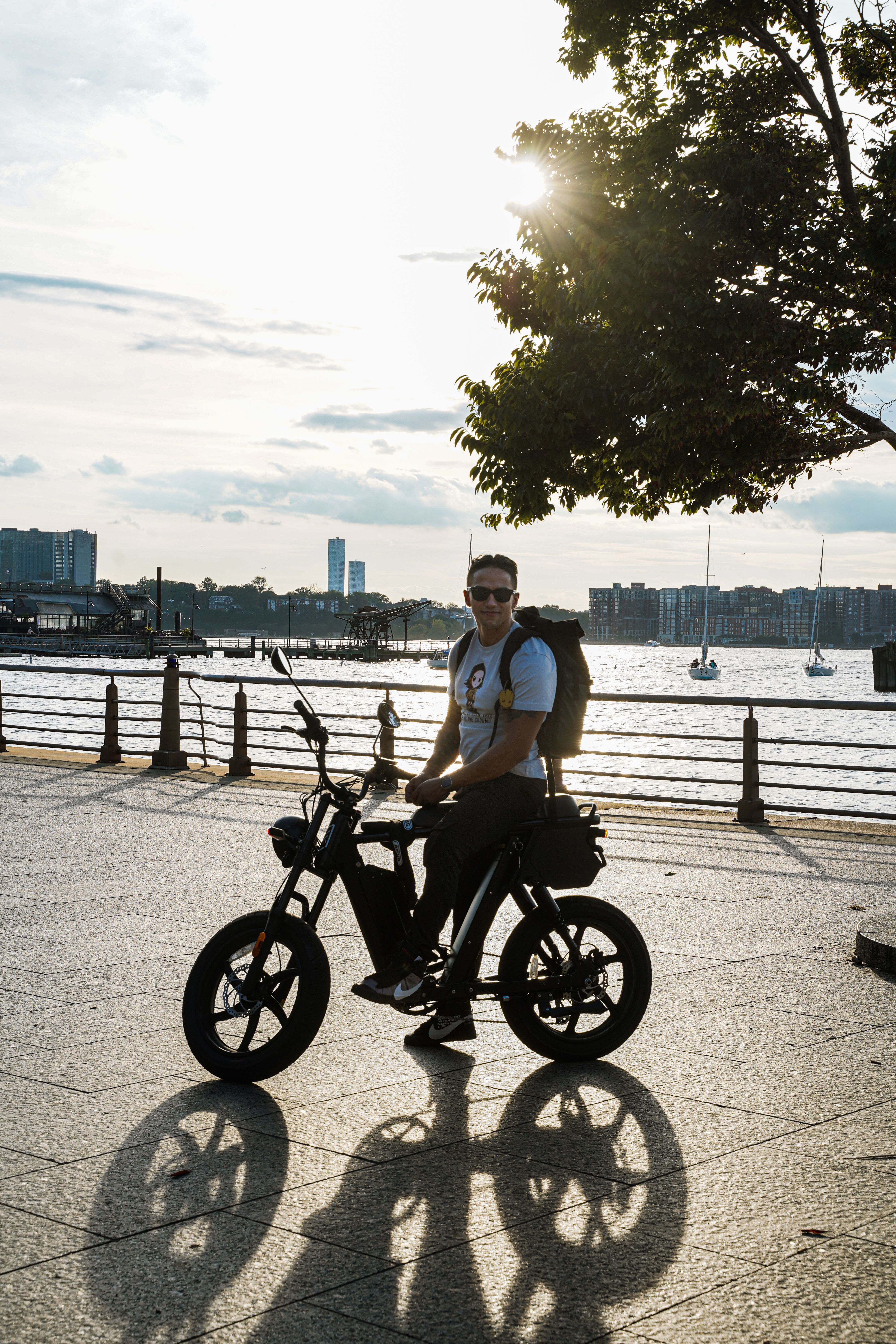 A Man Riding an Electric Motorcycle · Free Stock Photo