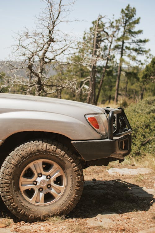 Close-up Photo of Bumper of a Truck 