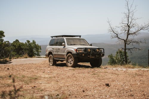 Parked Truck on a Cliffside